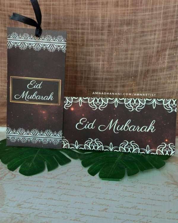 Crimson Galaxy Lace Eid Envelope Set of 6