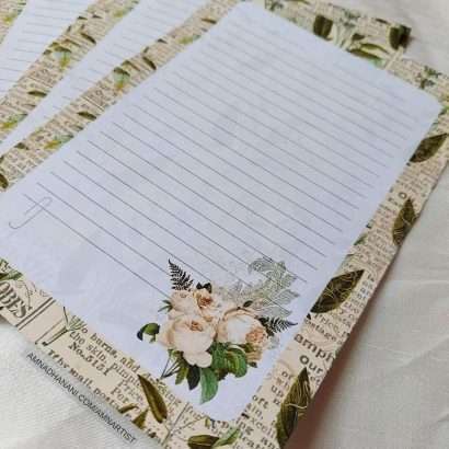 Green Ephemera Letter Papers