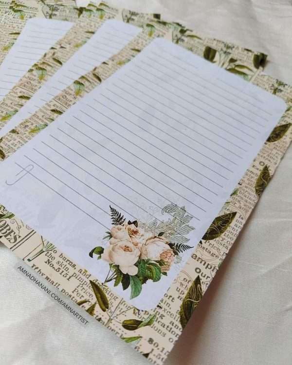 Green Ephemera Letter Papers