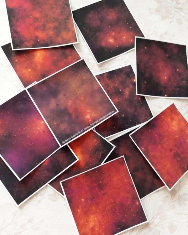 Crimson Galaxy Sticker Pack