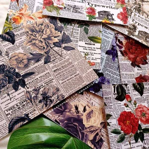 Floral Newspaper