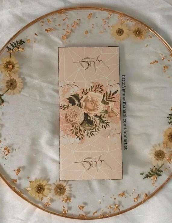 Traditional Peach Floral Envelope