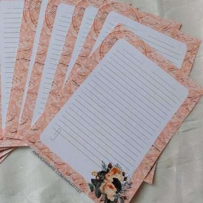 Peach Letter Papers – 2 Papers