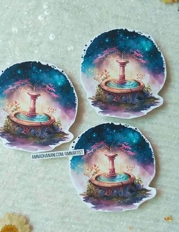 Fantasy Fountain Single Sticker