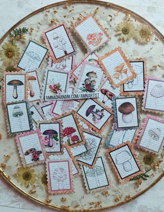 Mushroom Stamp Stickers