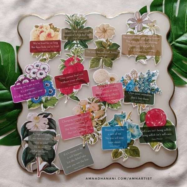 Poetic Flowers Sticker Pack