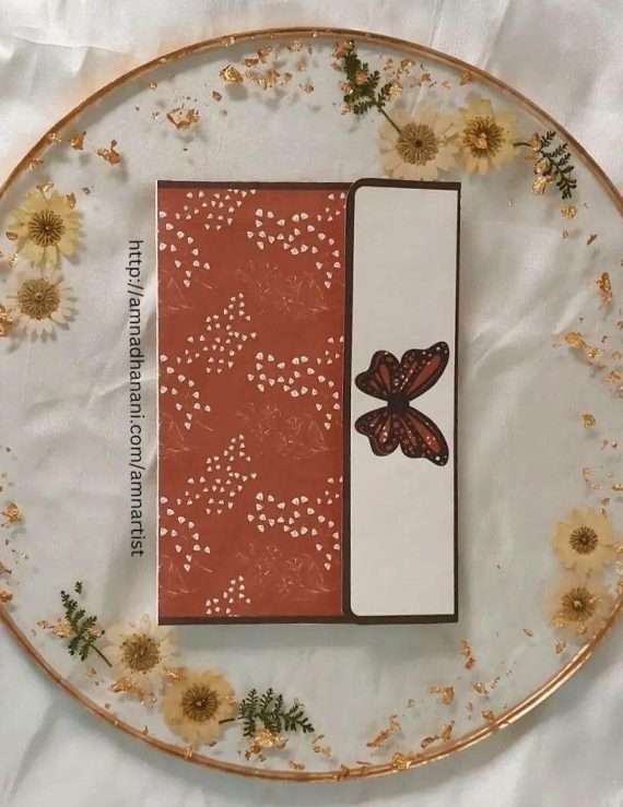 Brown Butterfly Envelope