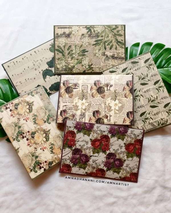 Botanical Ephemera Envelopes Set of 6