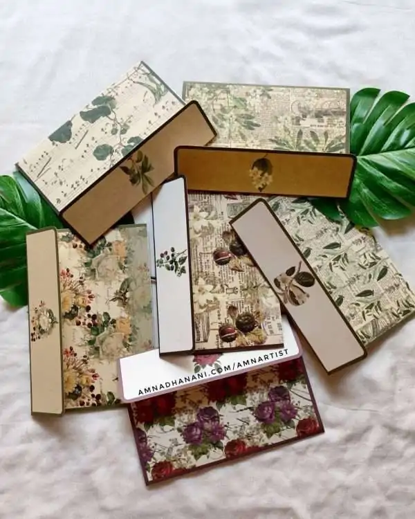 Botanical Ephemera Envelopes Set of 6