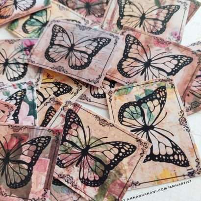 Vintage Butterflies Sticker Pack