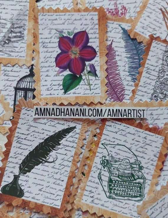 Vintage Stamp Stickers