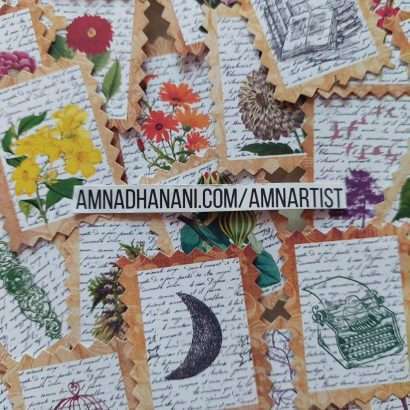 Vintage Stamp Stickers