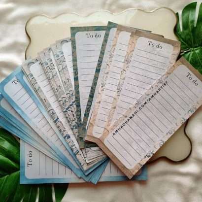 Blue Vintage Memo Pad