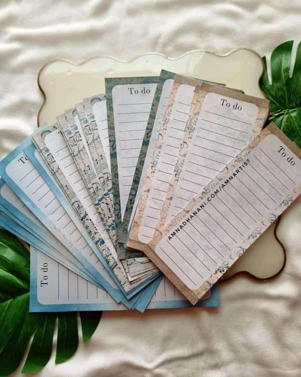 Blue Vintage Memo Pad