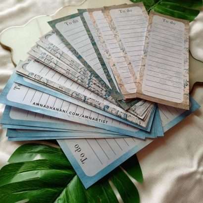 Blue Vintage Memo Pad