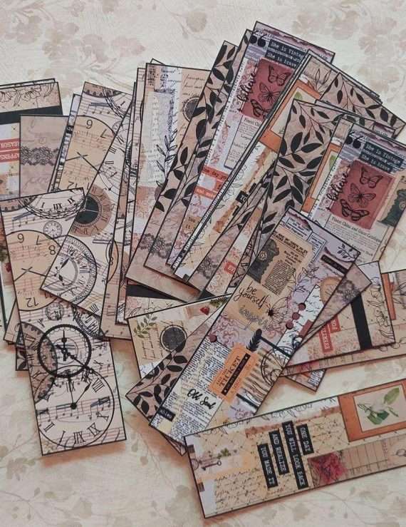 She Means Vintage Bookmarks – Set of 8