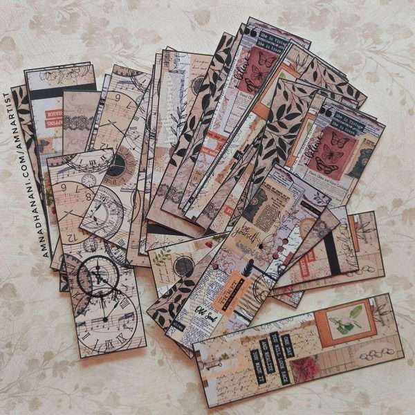 She Means Vintage Bookmarks – Set of 8