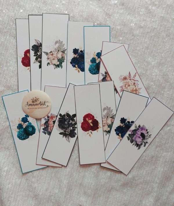 Minimalistic Flower Bookmarks