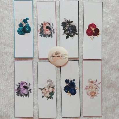 Minimalistic Flower Bookmarks