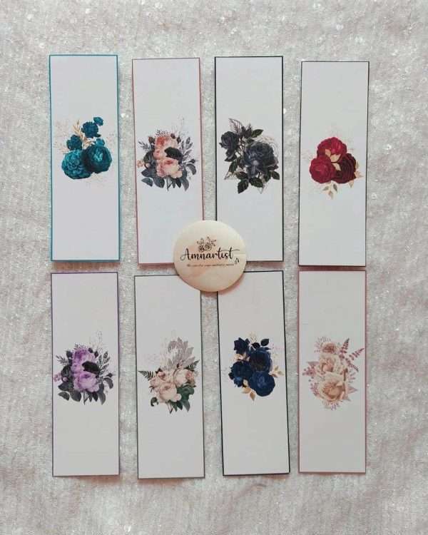 Minimalistic Flower Bookmarks