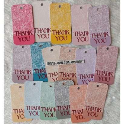 Pastel Thank You Tags