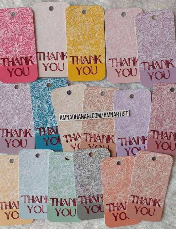 Pastel Thank You Tags