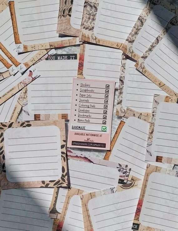 She Means Vintage Memo Pad