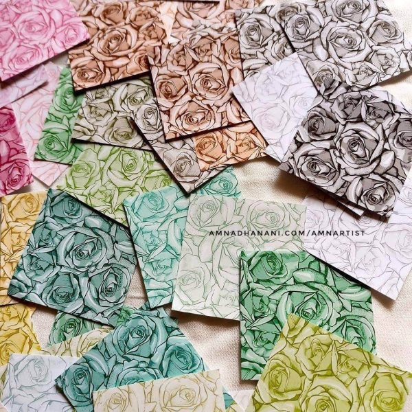 Pretty Rose Paper Set