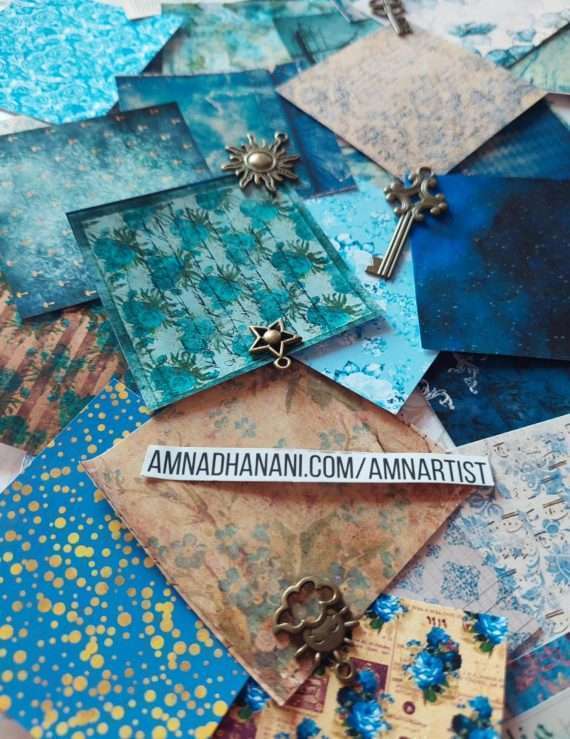 Blue Vintage Paper Set