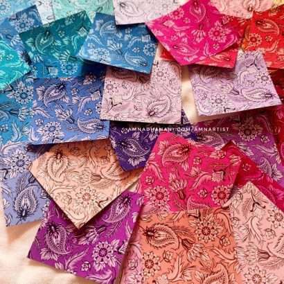 Floral Paisley Paper Set