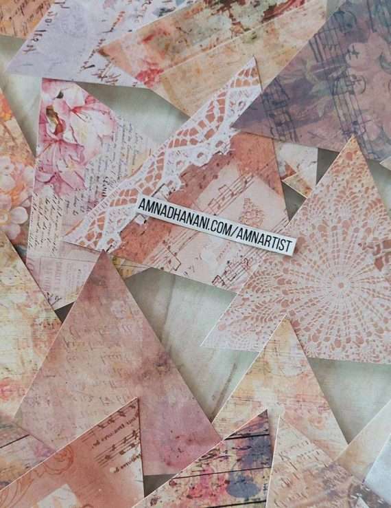 Vintage Vibe Triangles Sticker