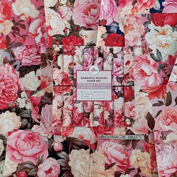 Romantic Peonies Paper Set