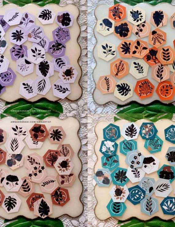 Botanical Hexagons Sticker