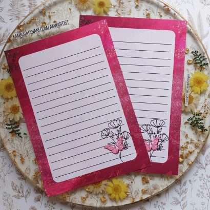 Pink Dazzle Letter Papers