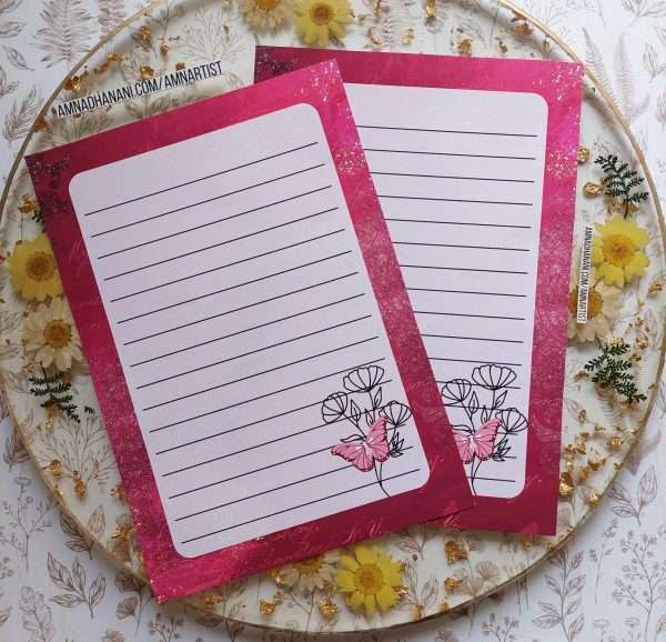 Pink Dazzle Letter Papers