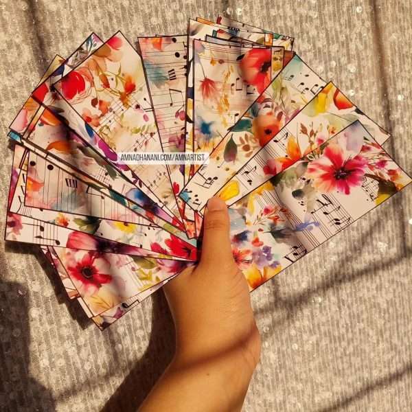 Musical Floral Paper Set