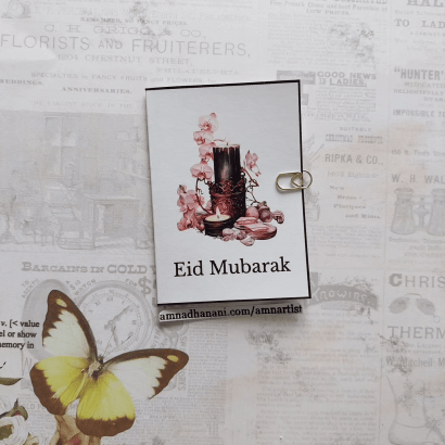 Candle Eid Mubarak Mini Card