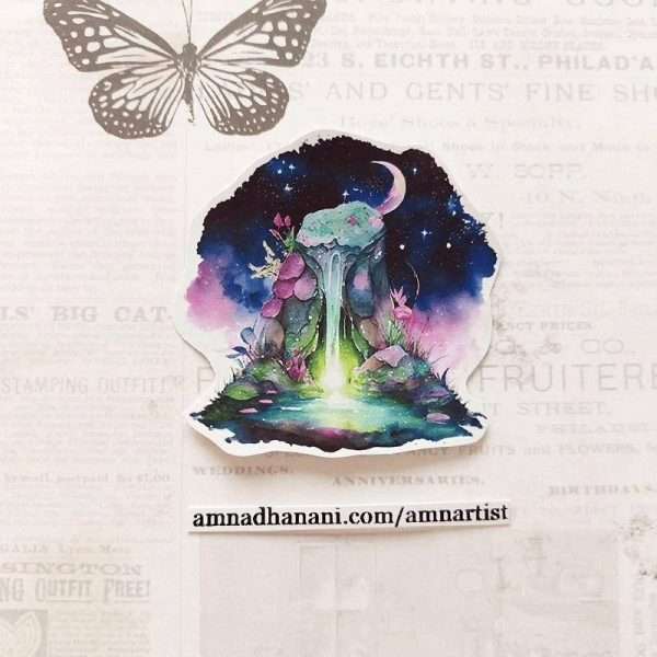 Tranquility Fountain Single Sticker