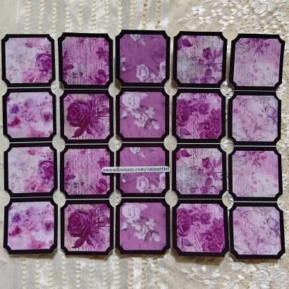 Mauve Pink Flowertopia Frame Sticker Packs