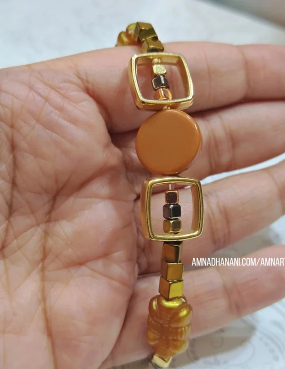 Golden Oasis Phone Charm