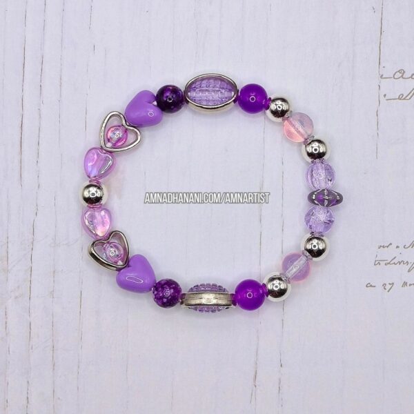 Lavender Heartbeat Bracelet