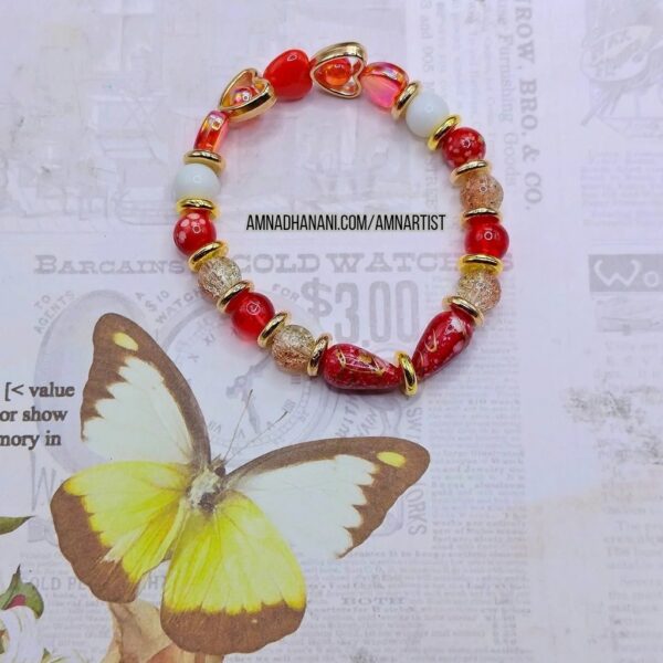 Golden Heartbeat Bracelet