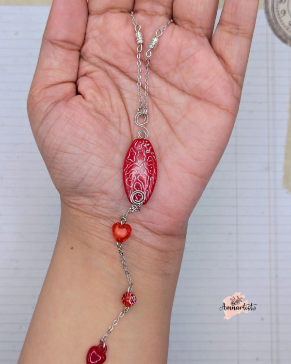 Scarlet Chain Choker Pendant