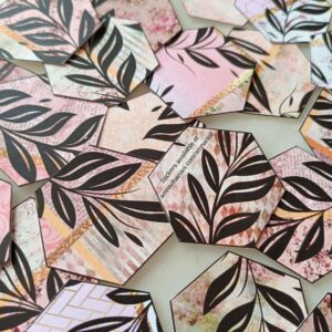 Leafy Hexagons Sticker Pack