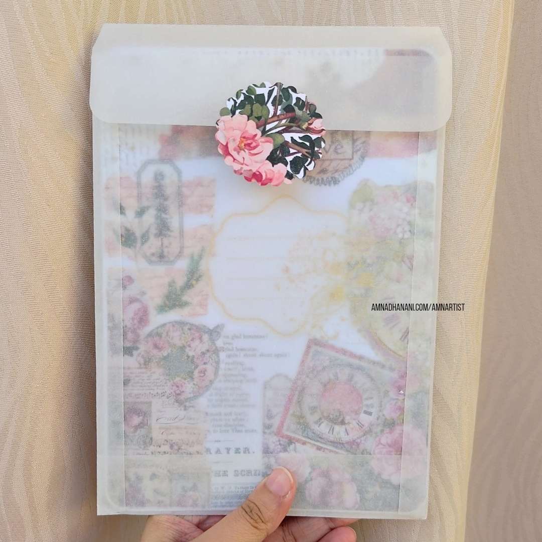 Fluttering Wishes - Handmade Collage Card - Image 4