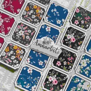 Dark Cottagecore Flower Frame Sticker Pack