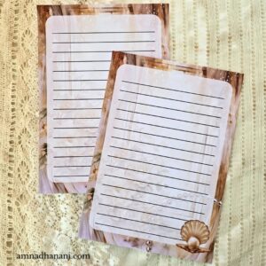 Pearl Letter Papers - 2 Papers
