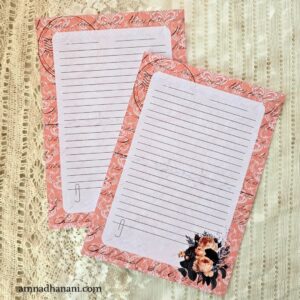 Peach Letter Papers - 2 Papers