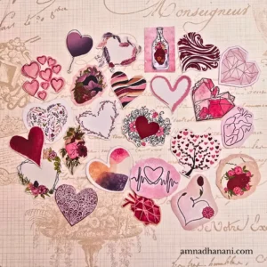 24 Hearts Sticker Pack