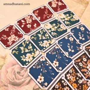 Dark Cottagecore Flower Frame Sticker Pack